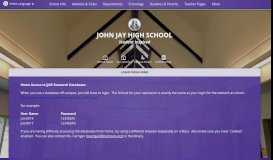 
							         Login from home - John Jay High School								  
							    