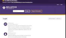 
							         Login | General Login Information | Bellevue University								  
							    