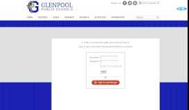 
							         Login - Glenpool Public Schools								  
							    