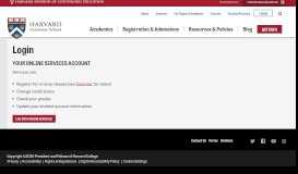 
							         Login | Harvard Extension School								  
							    