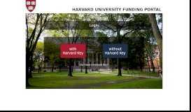 
							         Login - Harvard University Funding Portal								  
							    