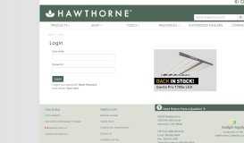 
							         Login | Hawthorne Gardening Company								  
							    