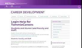 
							         Login Help – Career Development – University of St. Thomas ...								  
							    
