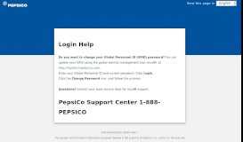 
							         Login Help - PepsiCo								  
							    