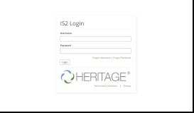 
							         Login - Heritage Interactive Services								  
							    