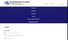 
							         Login - Hillsborough Academy of Math and Science K-8								  
							    