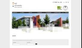 
							         Login - Hof University of Applied Sciences								  
							    