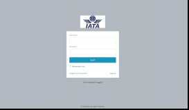 
							         Login | IATA Portal - IATA Portal ISSP Login.								  
							    