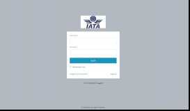 
							         Login - IATA portal								  
							    