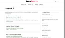 
							         Login Inf — One Click Access - loginhunter.com								  
							    