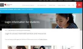 
							         Login Information for University and International ... - Swinburne Online								  
							    