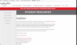 
							         Login Information – Student Resources - Palomar College								  
							    