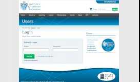 
							         Login - Institute of Chartered Shipbrokers								  
							    