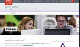 
							         Login instructions for popular eresources - King's College London								  
							    
