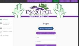 
							         Login | IPM 2019 CIL								  
							    