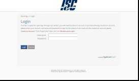
							         Login - ISC Constructors, LLC - ApplicantStack								  
							    
