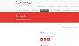 
							         Login - Jobs - Action Group Staffing								  
							    