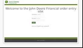 
							         Login - John Deere Financial - Direct EDJE								  
							    