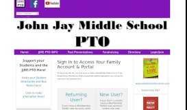
							         Login - John Jay Middle School PTO								  
							    
