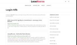 
							         Login Kfb — One Click Access - loginhunter.com								  
							    