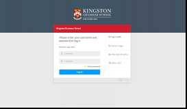 
							         Login - Kingston Grammar School								  
							    