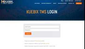 
							         Login | Kuebix TMS Software								  
							    