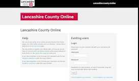
							         Login - Lancashire County Council								  
							    