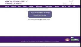 
							         Login - Lancaster University Students' Union								  
							    