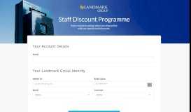 
							         login - Landmark Group - Staff Discount								  
							    