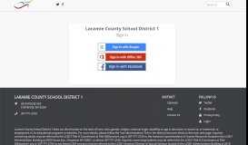 
							         Login - Laramie County School District 1								  
							    