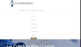 
							         Login | Le Cordon Bleu								  
							    