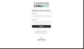 
							         Login | Learning Links								  
							    