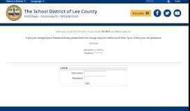 
							         Login - Lee County School District								  
							    