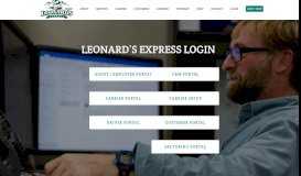 
							         Login - Leonards - Leonard's Express								  
							    