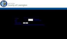 
							         Login - Lexington County								  
							    