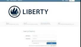 
							         Login | Liberty								  
							    