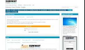 
							         Login - Library User Guide - LibGuides at Sunway College ...								  
							    