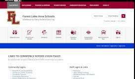 
							         Login Links / Login Links - Forest Lake Area Schools								  
							    
