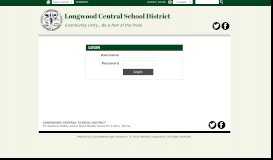 
							         Login - Longwood Central School District								  
							    