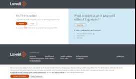 
							         Login - Lowell Payment Portal								  
							    