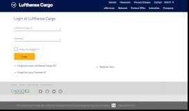 
							         Login | Lufthansa Cargo								  
							    