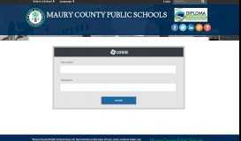 
							         Login - Maury County Public Schools								  
							    