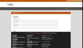 
							         Login | McCombs Business School - The University of Texas at Austin								  
							    