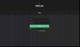 
							         Login | MediLab								  
							    