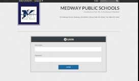
							         Login - Medway Public Schools								  
							    