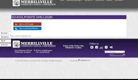 
							         Login - Merrillville Community School Corporation								  
							    