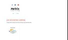 
							         login - Metrix Learning -								  
							    