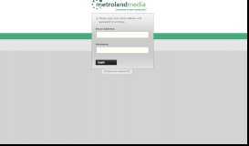
							         Login | Metroland Web Booking Form								  
							    