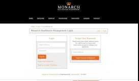 
							         Login - Monarch Healthcare Management Jobs - ApplicantPro								  
							    