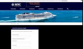 
							         Login - MSC Cruises								  
							    